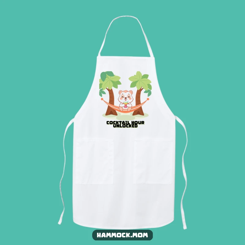 Funny Hammock Drinker Animal Apron: Sip and Serve with Funny Flair