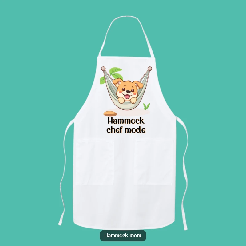 Funny Dog Hammock Apron: Amused Chef Pup Wear, Perfect Kitchen Funny Gift