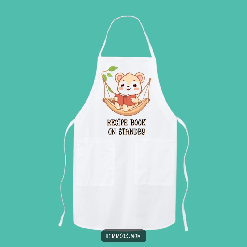 Funny Hammock Reader Animal Apron: Cook and Read with Funny Style