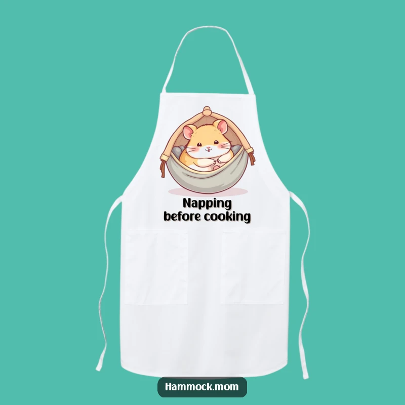 Funny Hamster Hammock Apron: Cook with Relaxed Charm
