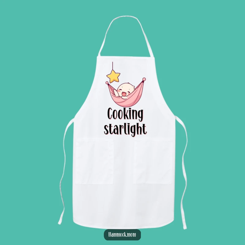 Funny Kawaii Hammock Star Yawn Apron - Dreamy Kitchen Helper Gift