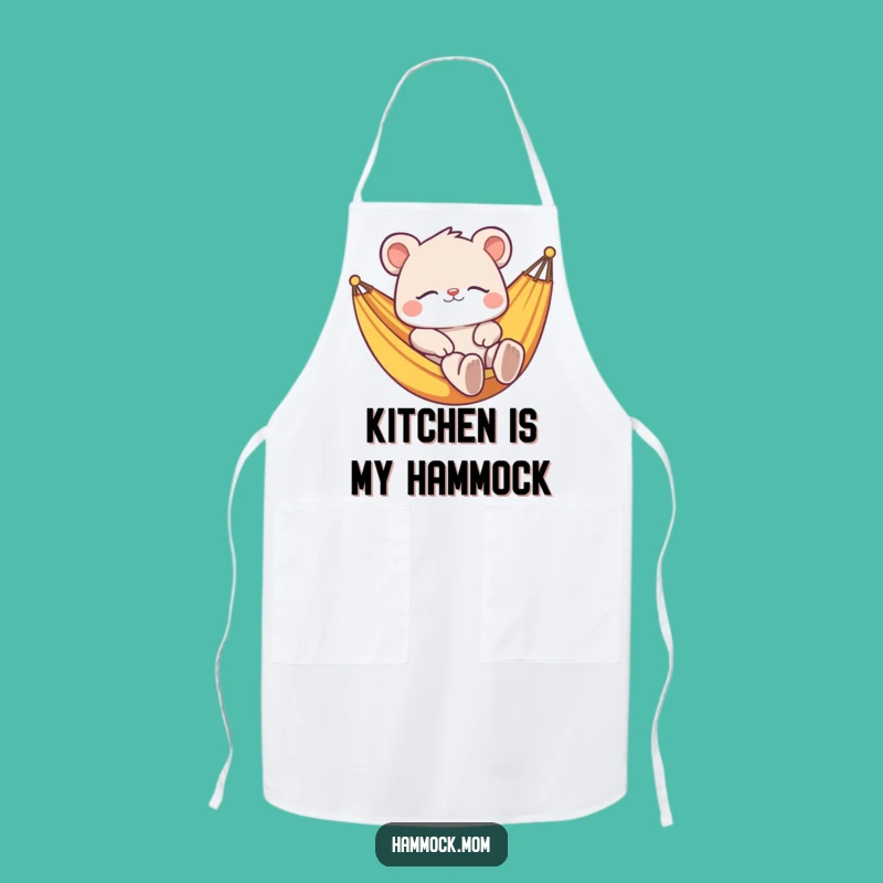 Funny Relaxed Animal Hammock Apron: Cook with a Funny, Chill Attitude