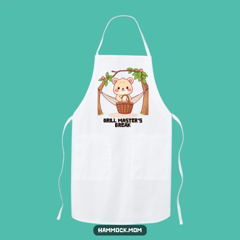 Funny Picnic Apron: Hammock Scene, Outdoor Cooking Gift