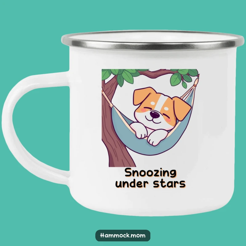 Funny Dog Hammock Camping Mug: Durable Peaceful Dog Mug, Great Funny Gift