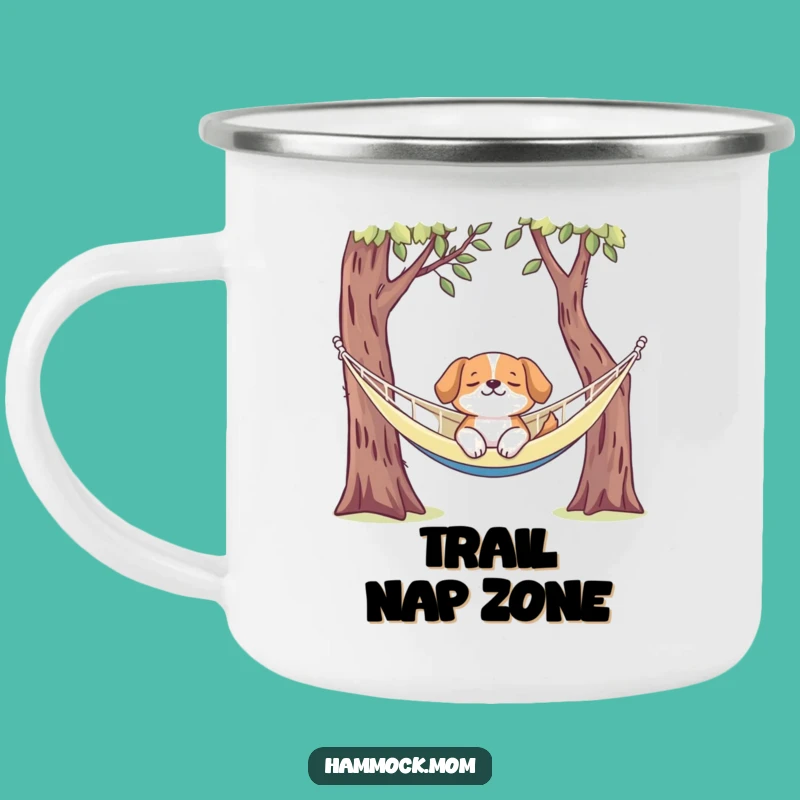 Funny Dog Hammock Camping Mug - Enjoy Drinks Outdoors with Hilarious Pup