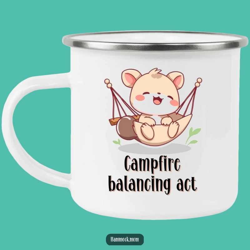 Funny Giggling Hammock Animal Camping Mug: Adventure Sips with Laughter