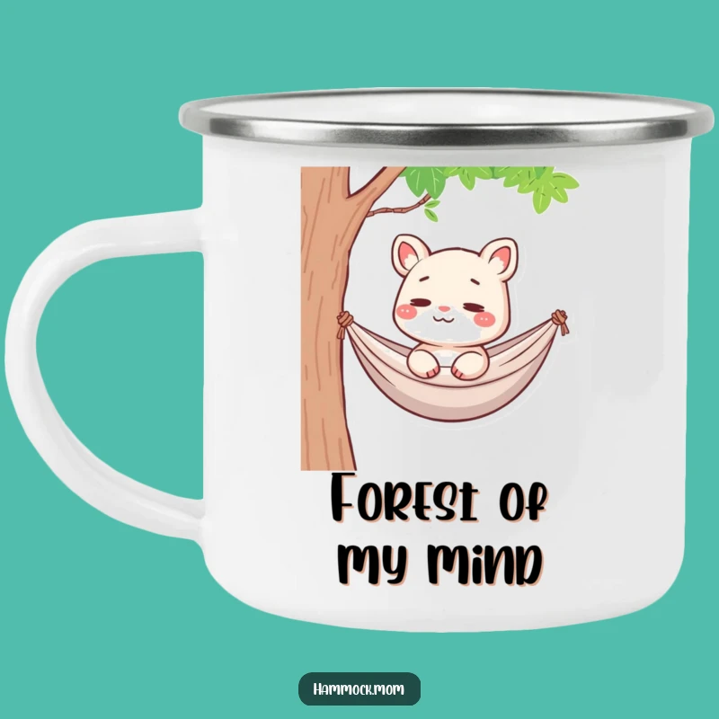 Funny Hammock Mom Animal Camping Mug: Pensive Outdoors, Hilarious Gift