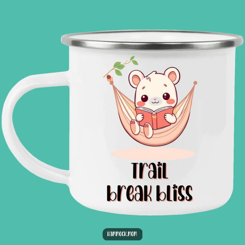Funny Kawaii Hammock Animal Campfire Mug: Hilarious Outdoor Companion for Relaxed Adventures
