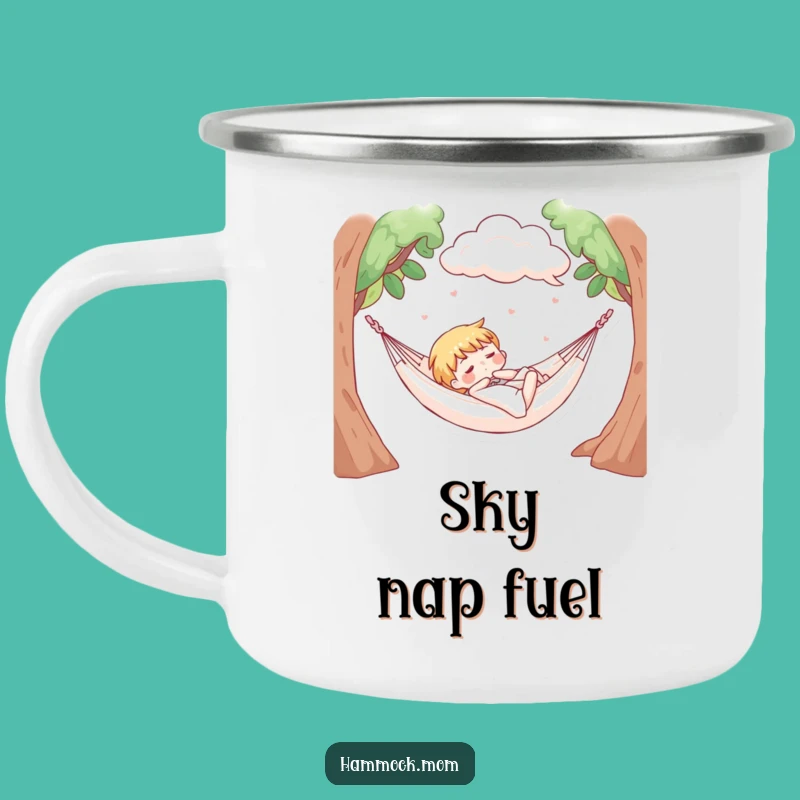 Funny Dreamy Cloud Hammock Camping Mug: Dreamy Adventures
