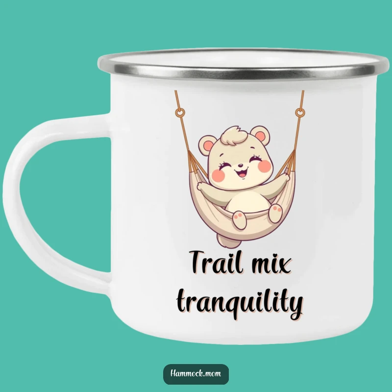 Durable Funny Hammock Mom Animal Camping Mug - Swinging Serenity, Rugged Funny Gift