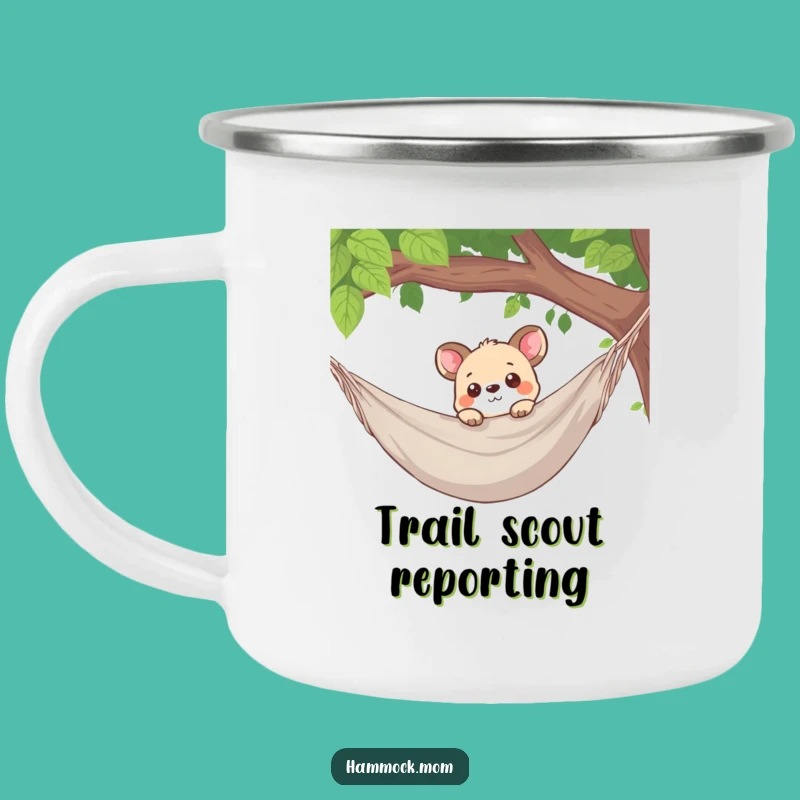 Funny Curious Animal Hammock Camping Mug: Adventure Awaits!