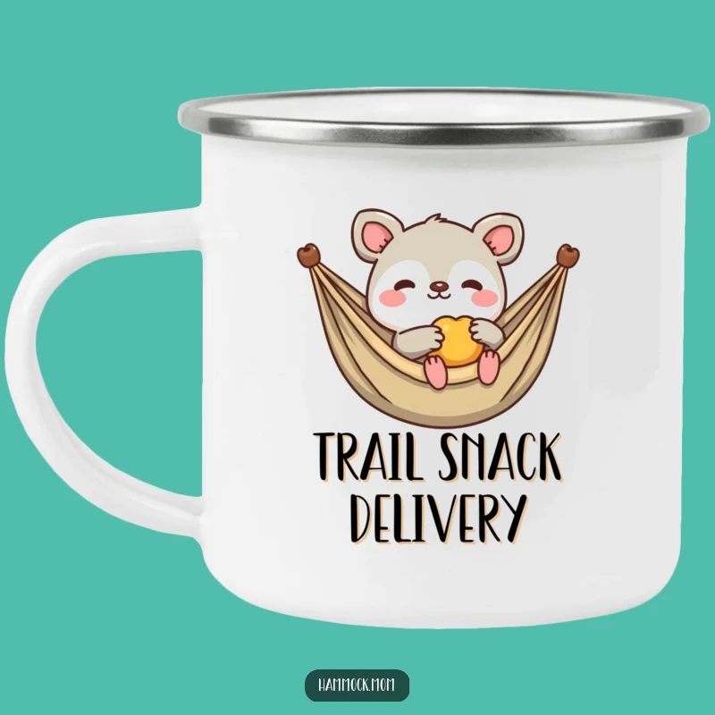 Funny Kawaii Fruit Animal Camping Mug: Camp Snacks, Hilarious Outdoor Gift!