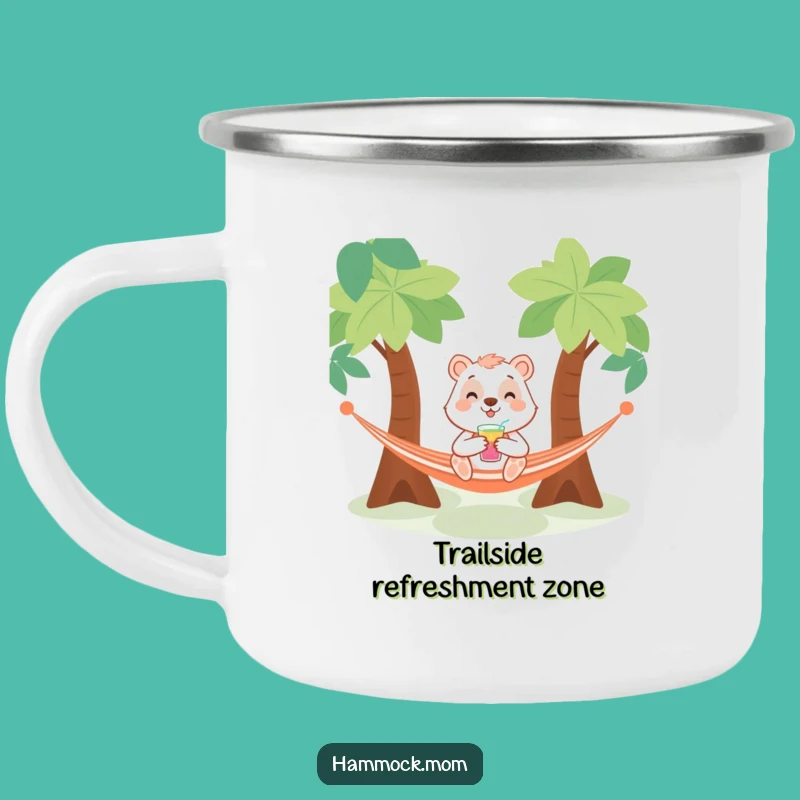 Funny Hammock Drinker Animal Camping Mug: Trailside Sips with Funny Charm