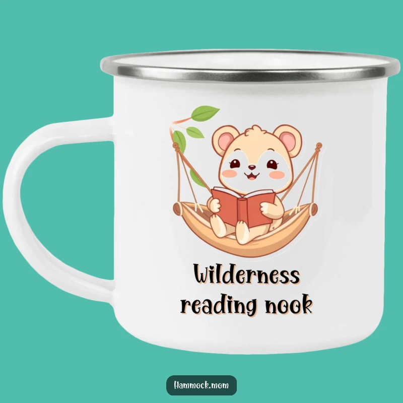 Funny Hammock Reader Animal Camping Mug: Your Adventure Reading Buddy