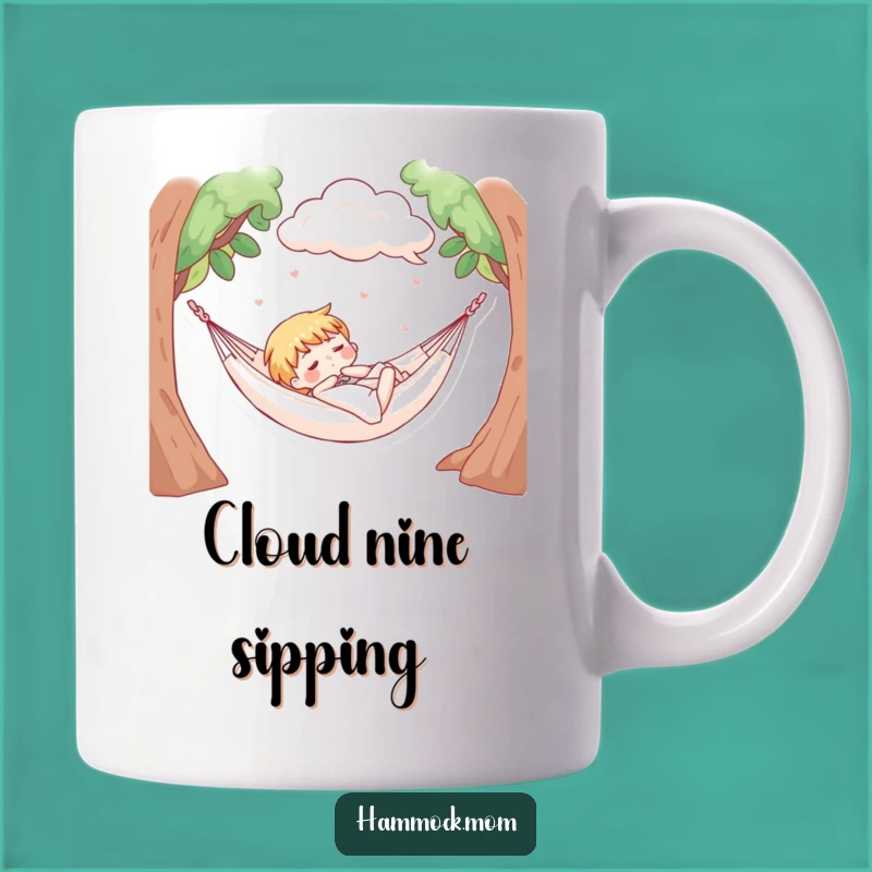 Funny Dreamy Cloud Hammock Mug: Gift for Peaceful Sleepers