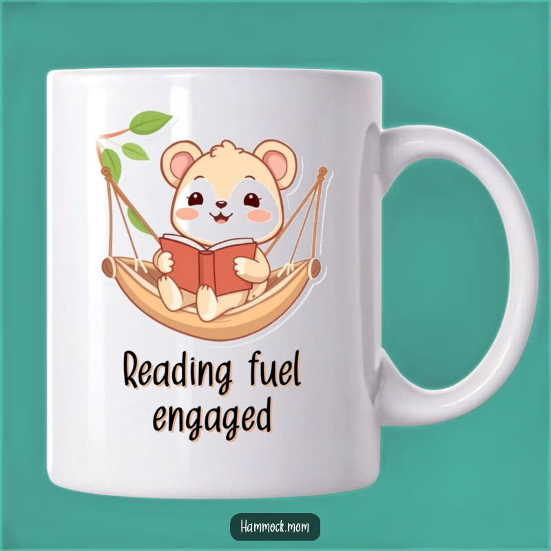Funny Bookworm Animal Hammock Mug: A Cozy Read Funny Gift Idea