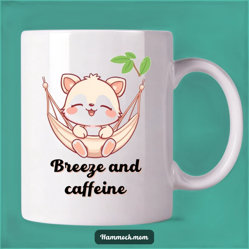 Funny Hammock Breeze Animal Mug: Serene Gift for Peaceful Moments