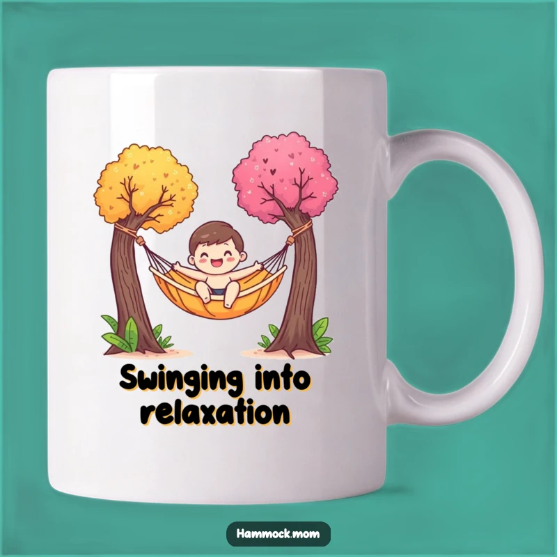 Funny Hammock Character Relax Mug - Gentle Sway, Chill Vibes Gift