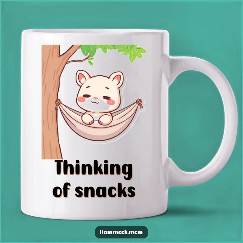 Funny Hammock Mom Animal Mug: Pensive Smile, Deep Thoughts, Hilarious Gift