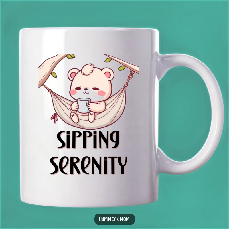 Funny Kawaii Hammock Animal Sip Mug: Hilarious Gift for Cozy Drink Lovers