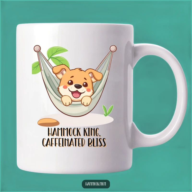 Funny Relaxed Dog Hammock Mug: Adorable Amused Pup, Perfect Funny Gift Idea