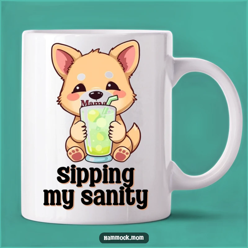 Funny Relaxed Mama Dog Drink Mug - Refreshing Gift for Cool Moms