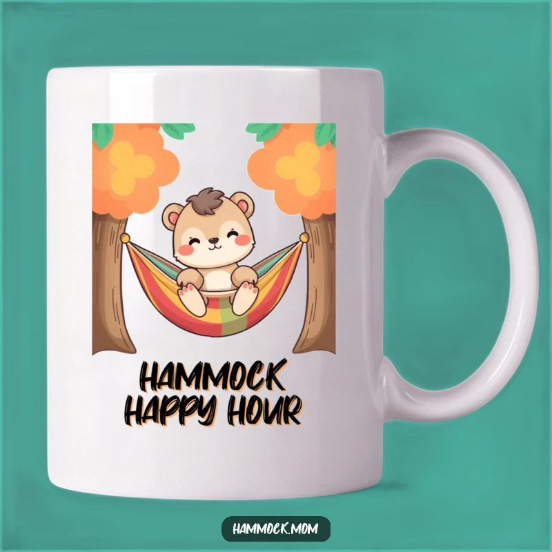 Funny Relaxed Animal Hammock Mug: Chill Vibes Gift for Easygoing People