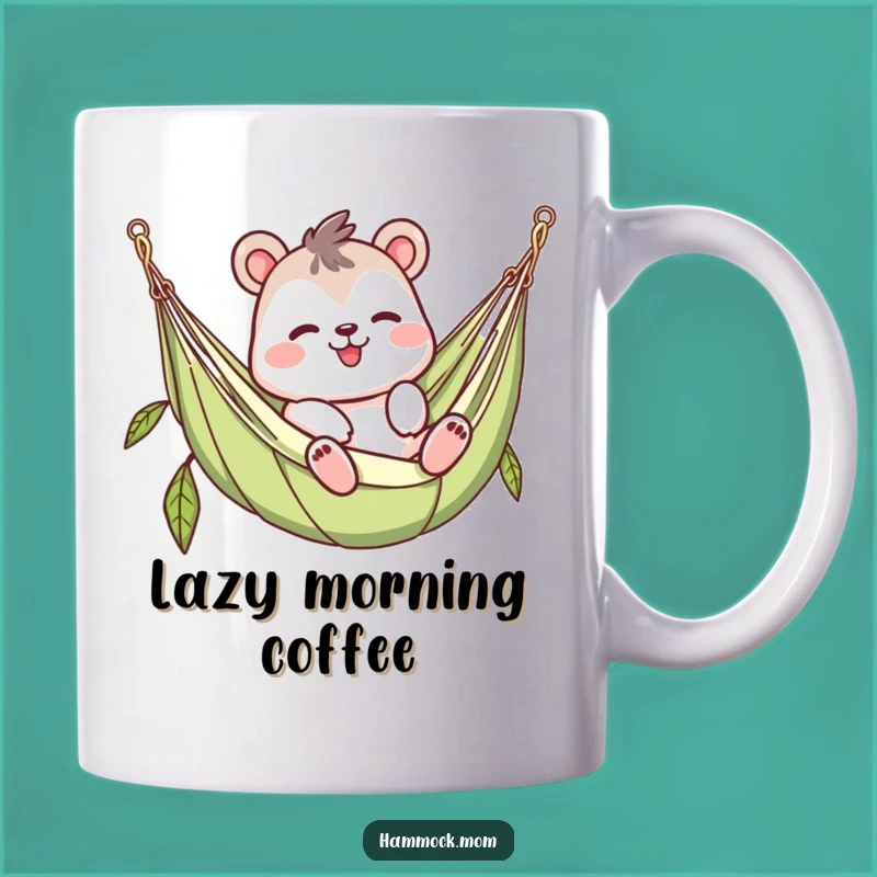 Funny Waving Hammock Character Mug - Lazy Vibes Gift!