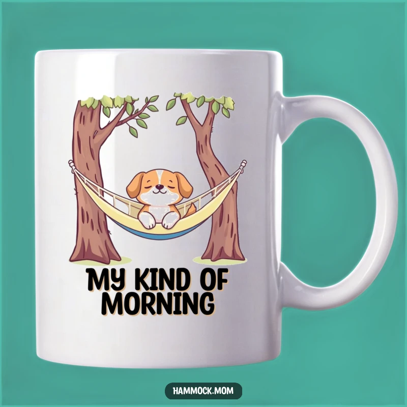 Funny Dog Relaxing in Hammock Mug - The Perfect Chill Gift for Dog Lovers