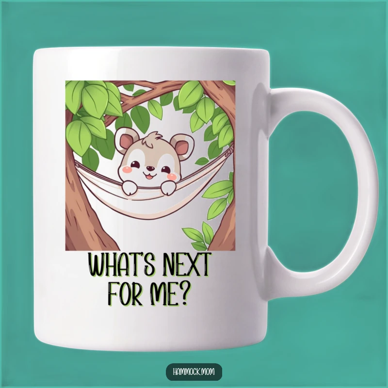 Funny Curious Hammock Animal Mug: Peek into Fun