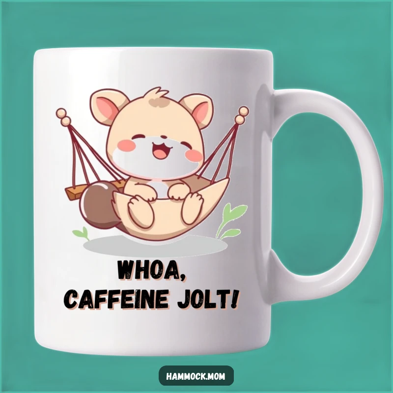 Funny Giggling Hammock Animal Mug: Fun and Playful Funny Gift