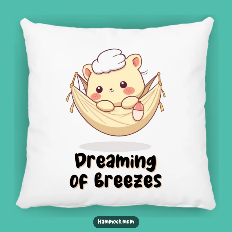 Funny Kawaii Hammock Animal Pillow: Cozy Breeze Comfort, Hilarious Accent Gift!