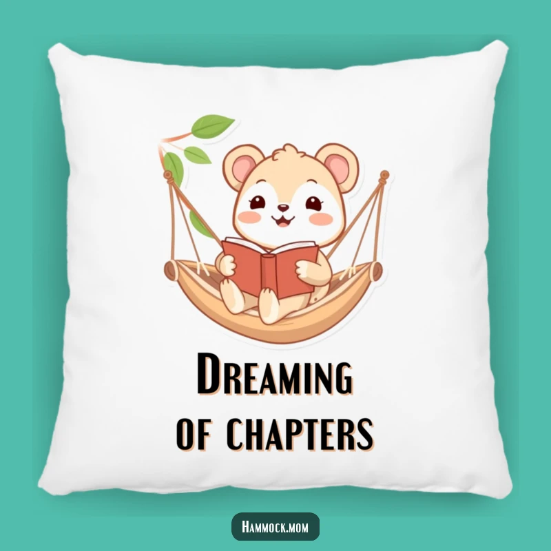 Funny Hammock Reader Animal Pillow: Cozy Nook for Book Lovers