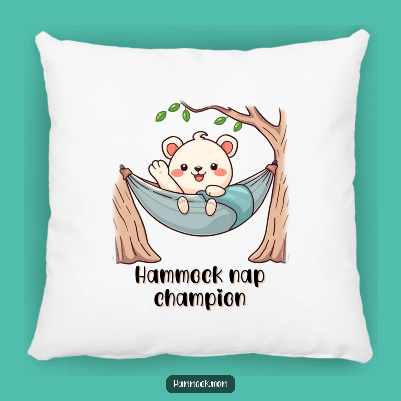 Funny Kawaii Hammock Pillow: Soft Comfort with a Waving Relaxed Animal