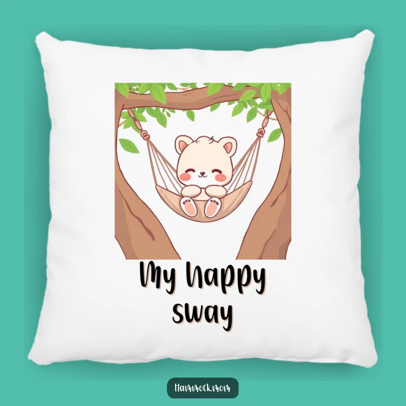 Funny Hammock Mom Animal Pillow - Cozy Relaxed Decor Gift