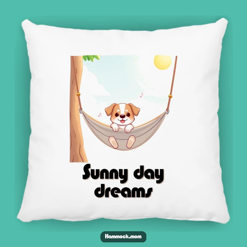 Funny Sunny Hammock Dog Pillow - Cozy Comfort on a Sunny Day Gift
