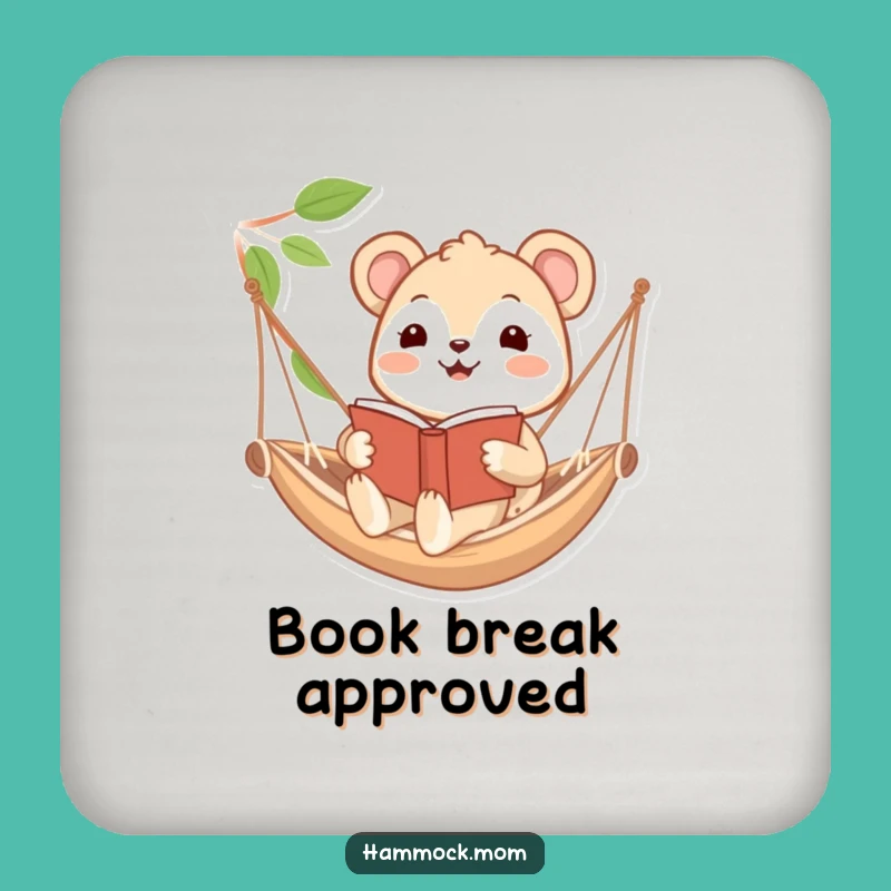 Funny Hammock Reader Animal Coaster: Protect Your Table, Enjoy a Read