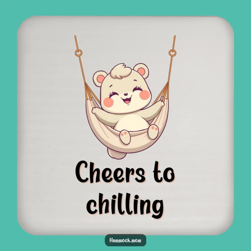 Funny Hammock Mom Animal Coaster Set - Gentle Sips, Stylish Funny Gift