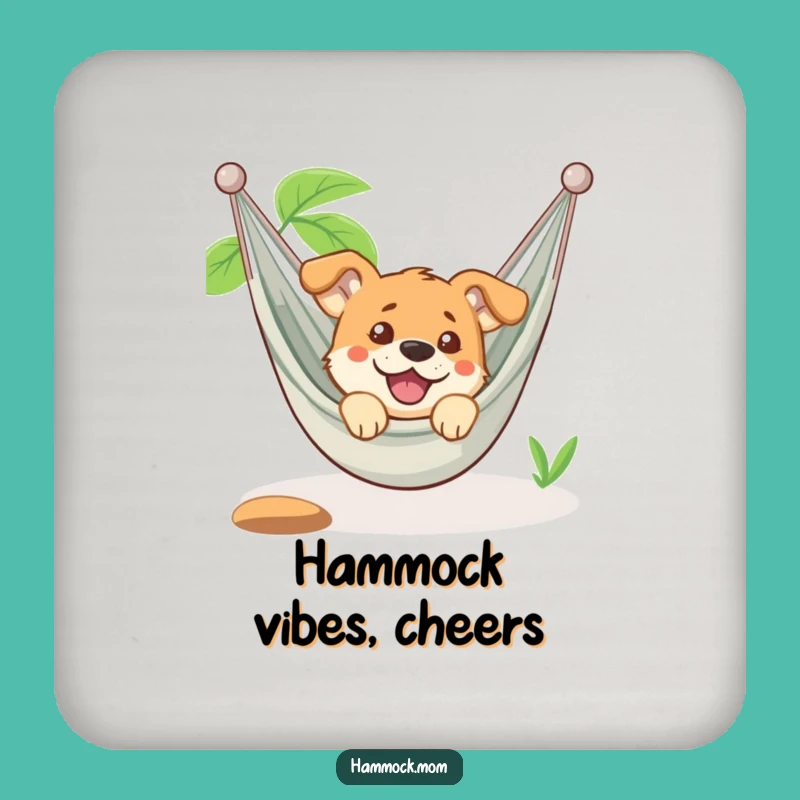 Funny Dog Hammock Coaster Set: Amused Pup Protection, Perfect Funny Gift