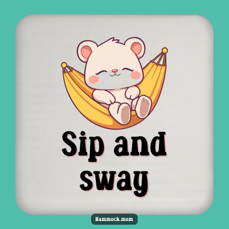 Funny Relaxed Animal Hammock Coaster: Protect Surfaces with Funny Style
