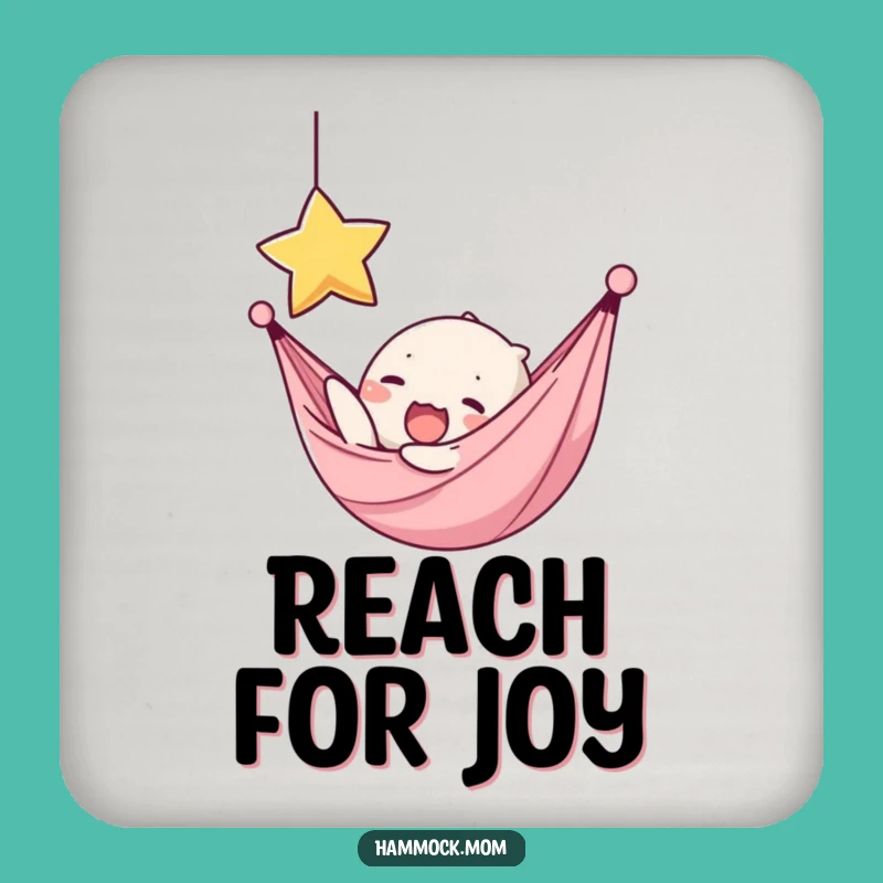 Funny Kawaii Hammock Star Reacher Coaster - Dreamy Table Decor Gift