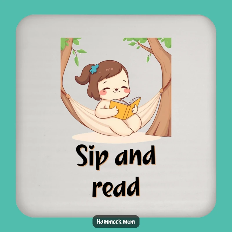 Funny Hammock Mom Animal Coaster Set - Bookmark Bliss, Stylish Funny Gift