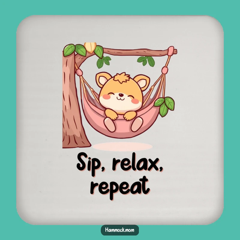 Funny Animal Hammock Coaster: Protect Surfaces with Humor
