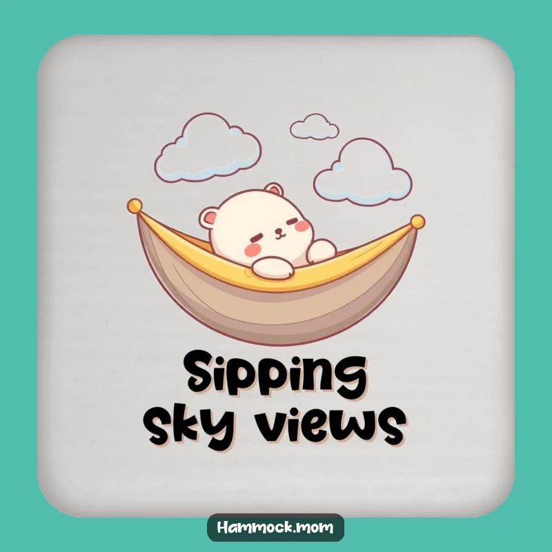 Funny Kawaii Cloud Animal Coaster: Peaceful Drinks, Hilarious Table Gift!