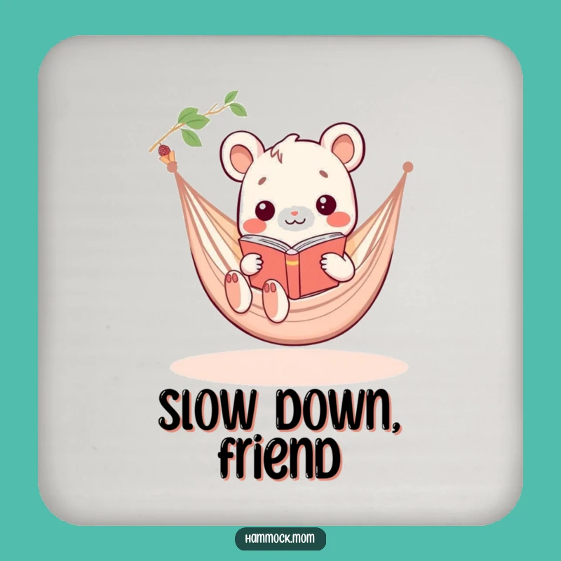 Funny Kawaii Hammock Animal Drink Coaster: Hilarious Protection for Tables with a Laugh