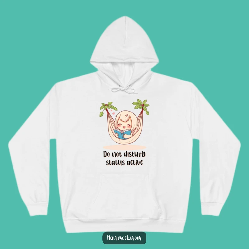 Funny Hammock Hoodie: Cozy Up with a Reading Character's Contented Sigh, a Perfect Funny Gift
