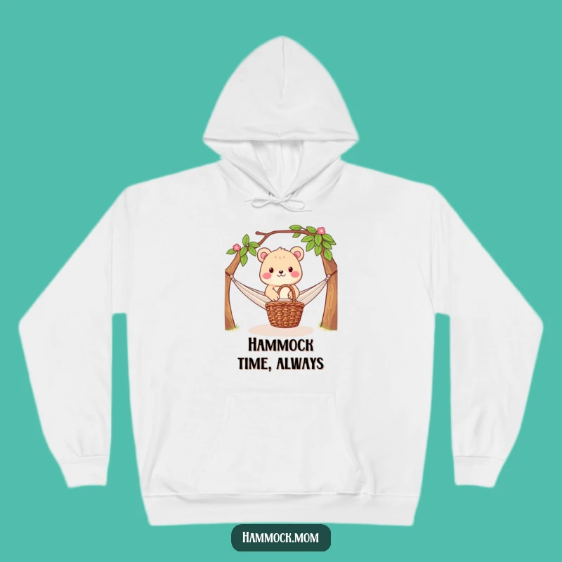 Funny Cozy Hoodie: Hammock Picnic Scene, Ultimate Comfort Gift