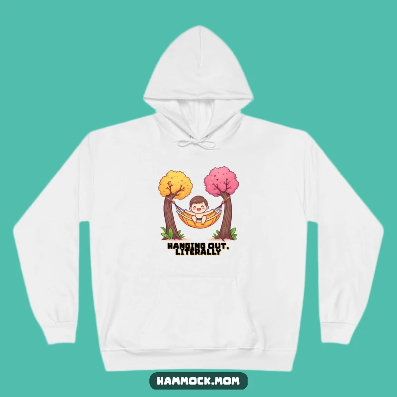 Funny Hammock Character Hoodie - Cozy Gentle Sway Sweatshirt