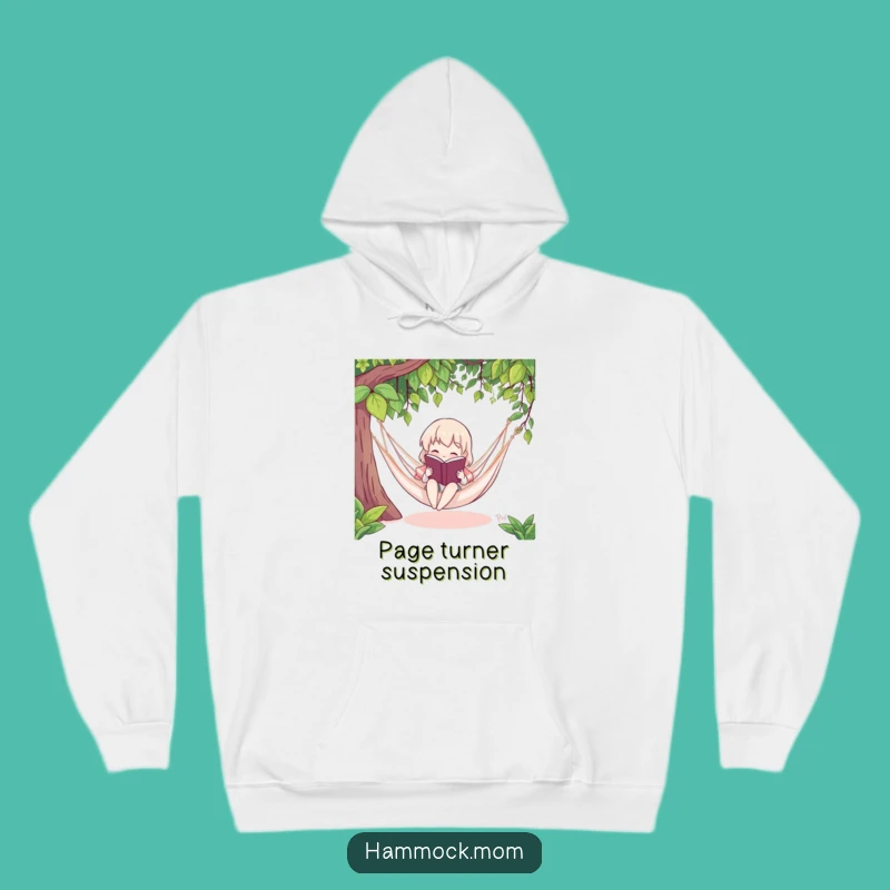 Funny Bookworm Hammock Reader Hoodie: Ultimate Cozy Gift for Readers
