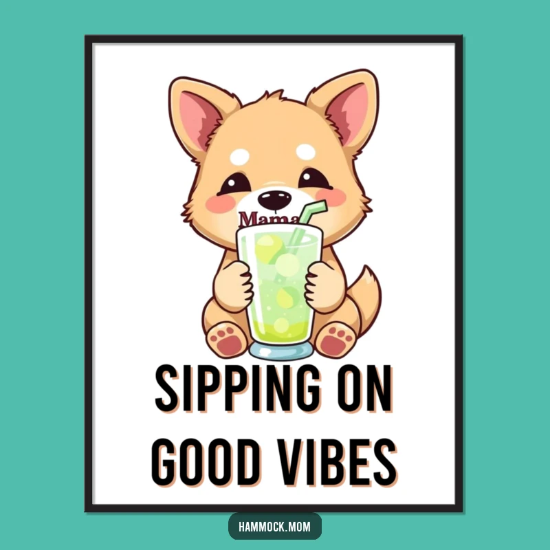 Free Printable Mama Dog Wall Art - Refreshment Time Downloadable Decor!